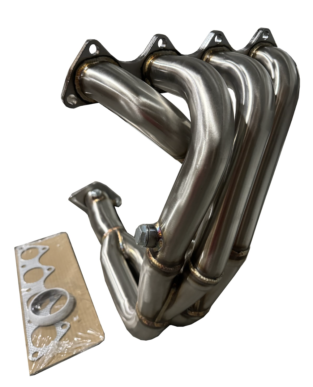 D-Series TA Tri-Y Header for SOHC D16 and D15 engines, JackSpania Racing exhaust part with 2.5-inch collector pipe.