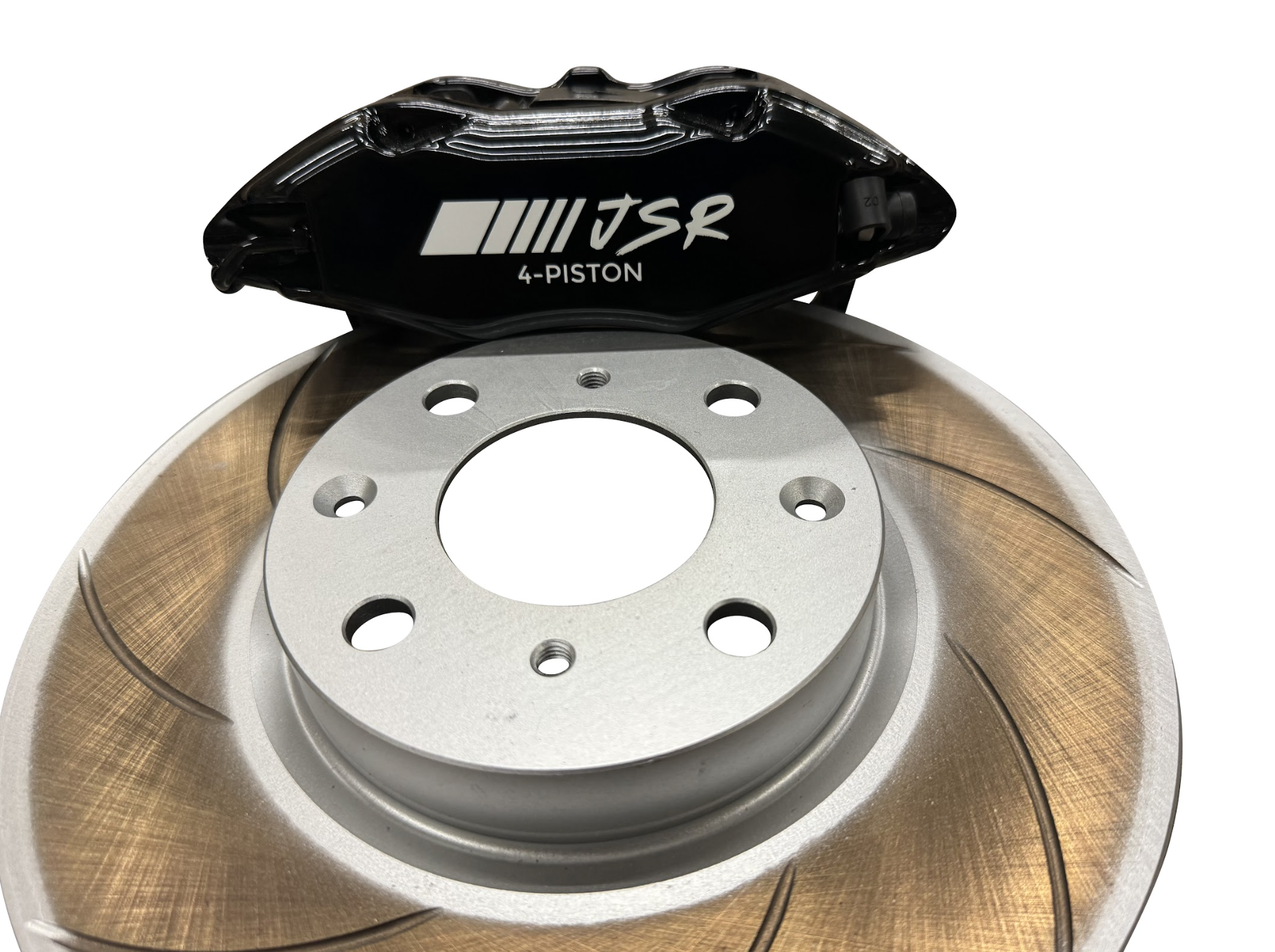 JackSpania Racing JSR Tuner Series big brake kit with 10.3-inch drilled and slotted front rotors and caliper for Honda and Acura models.