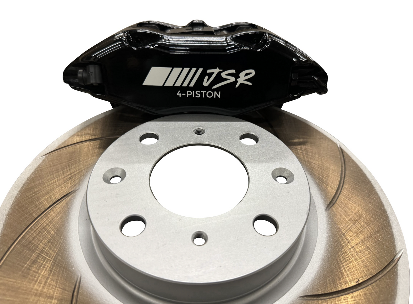 JackSpania Racing JSR Tuner Series big brake kit with 10.3-inch drilled and slotted front rotor and caliper for Honda Acura vehicles.