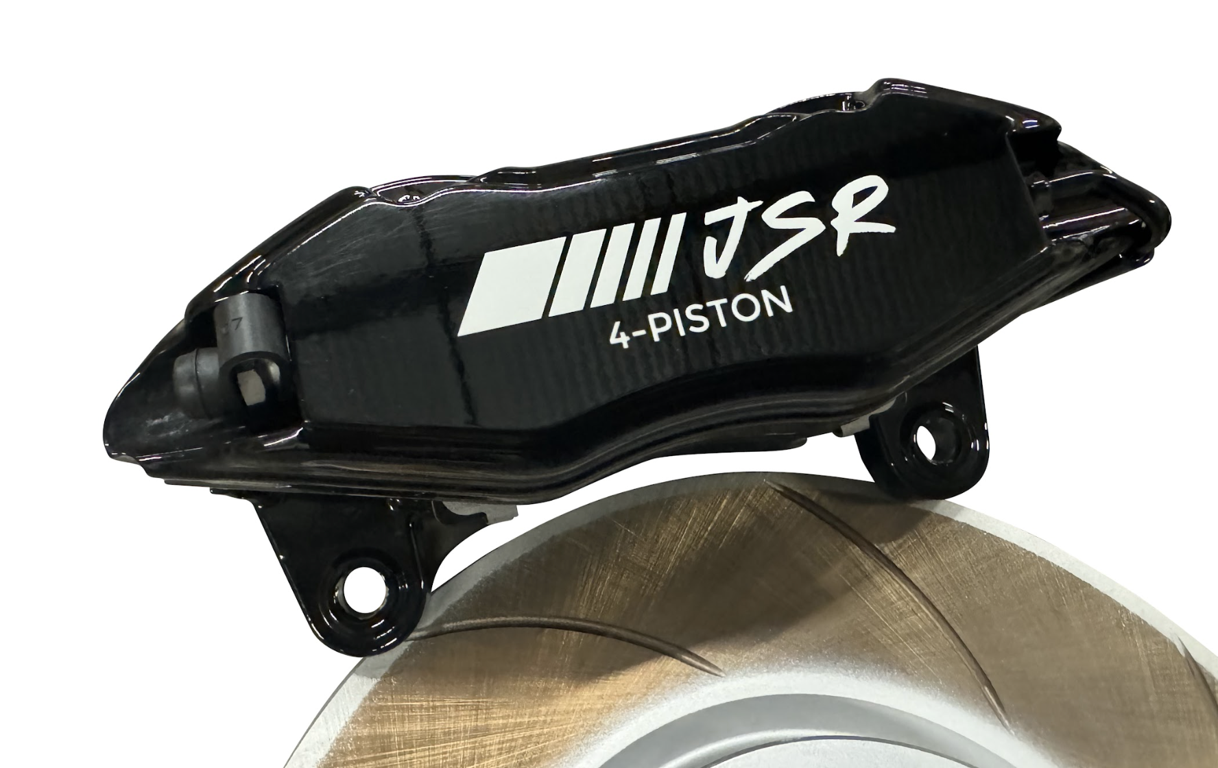 JackSpania Racing JSR Tuner Series Big Brake Kit with 10.3-inch drilled and slotted front rotor and caliper for Honda Acura vehicles.