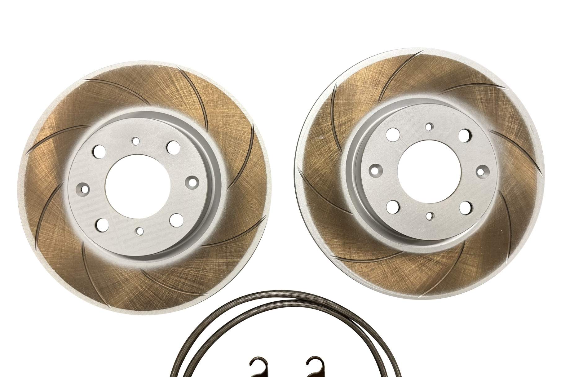 JackSpania Racing JSR Tuner Series Big Brake Kit with 10.3-inch drilled and slotted front rotors and caliper for Honda and Acura vehicles.