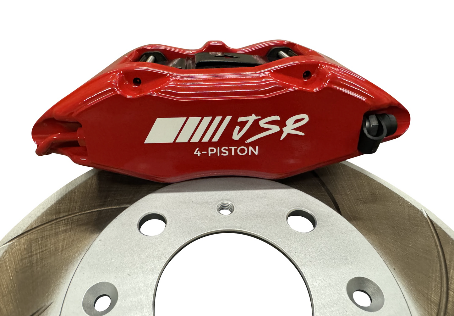 JackSpania Racing JSR Tuner Series big brake kit with 10.3" drilled and slotted front rotor and caliper for Honda and Acura vehicles.