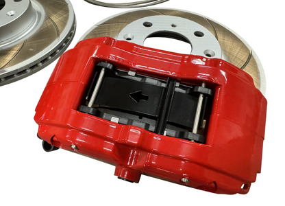JackSpania Racing JSR Tuner Series Big Brake Kit with 10.3-inch drilled and slotted front rotor and caliper for Honda Acura vehicles.