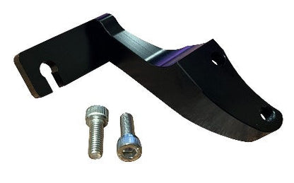 Billet K Series throttle cable bracket for K20 K24 engines, compatible with RSX Type S and K swap Honda models, by Jack Spania Racing.