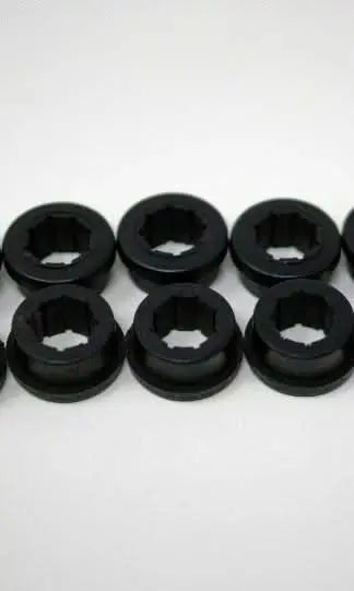 Jack Spania Racing replacement bushings for Skunk2 EG EK DC lower control arms and rear camber kit suspension parts.