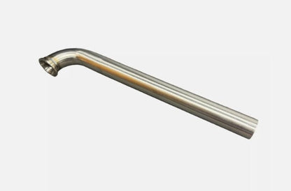 SS304 stainless steel wastegate dump tube in 38mm, 44mm, or 60mm sizes for TiAL fitment, compatible with JackSpania Racing engine parts.