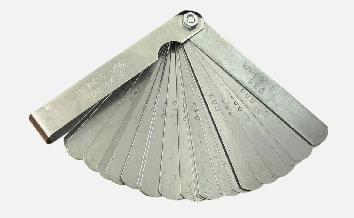 JackSpania Racing universal engine spark plug gap tool with adjustable sizes for 10mm, 12mm, 14mm, and 16mm spark plugs.