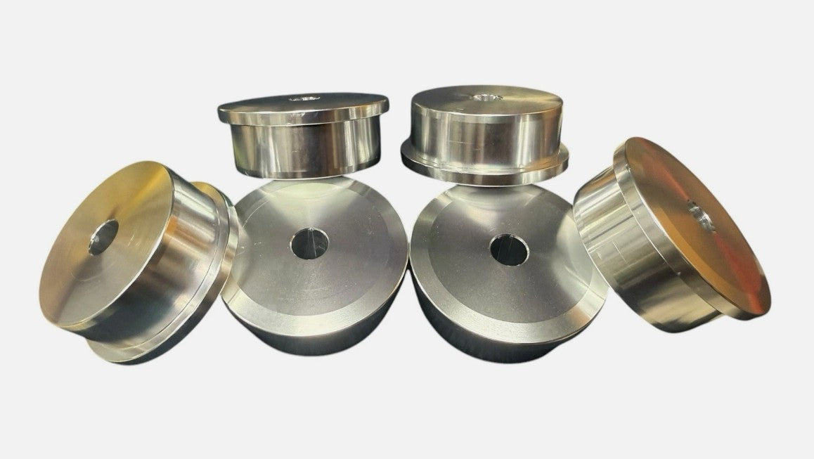Set of six JackSpania Racing solid billet motor engine mount inserts for Hasport EK EG DC2 RD1 Civic CRV Si suspension parts