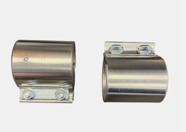 Stainless steel axle back exhaust system for Toyota Supra GR A90 by JackSpania Racing, featuring a muffler pipe and polished finish.
