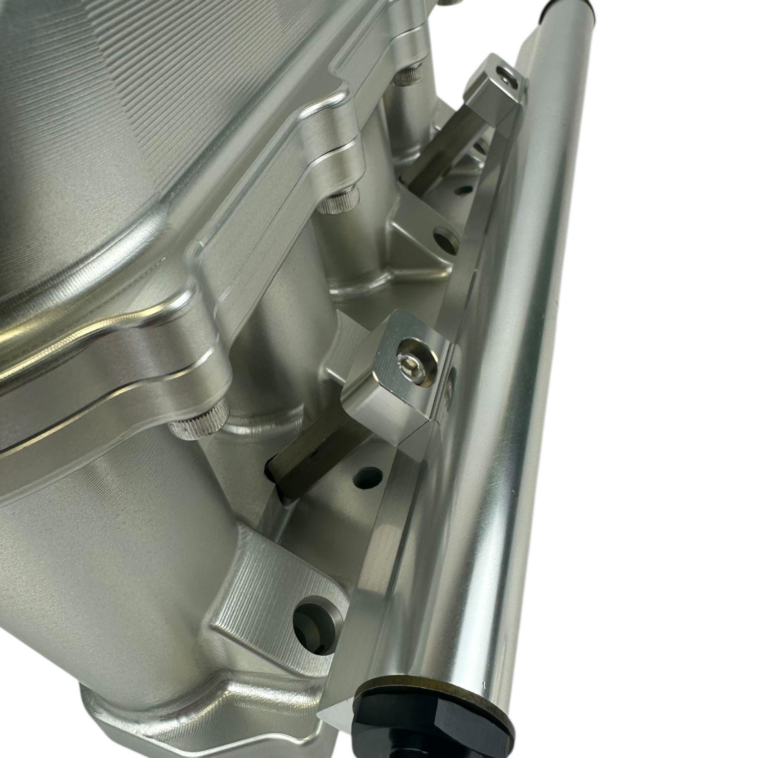 JackSpania Racing K Series billet intake manifold for K20, K24, and K swap engines on Honda Civic and Acura TSX models.