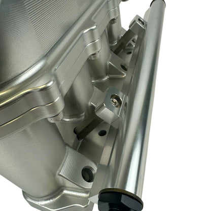 JackSpania Racing K Series billet intake manifold for K20, K24, and K swap engines on Honda Civic and Acura TSX models.
