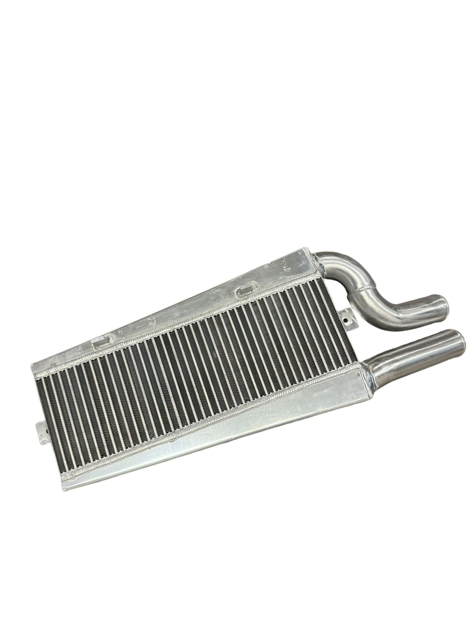 JackSpania Racing K Series vertical flow intercooler for Honda K20 K24 engines, designed for high-performance Acura and Honda swaps.