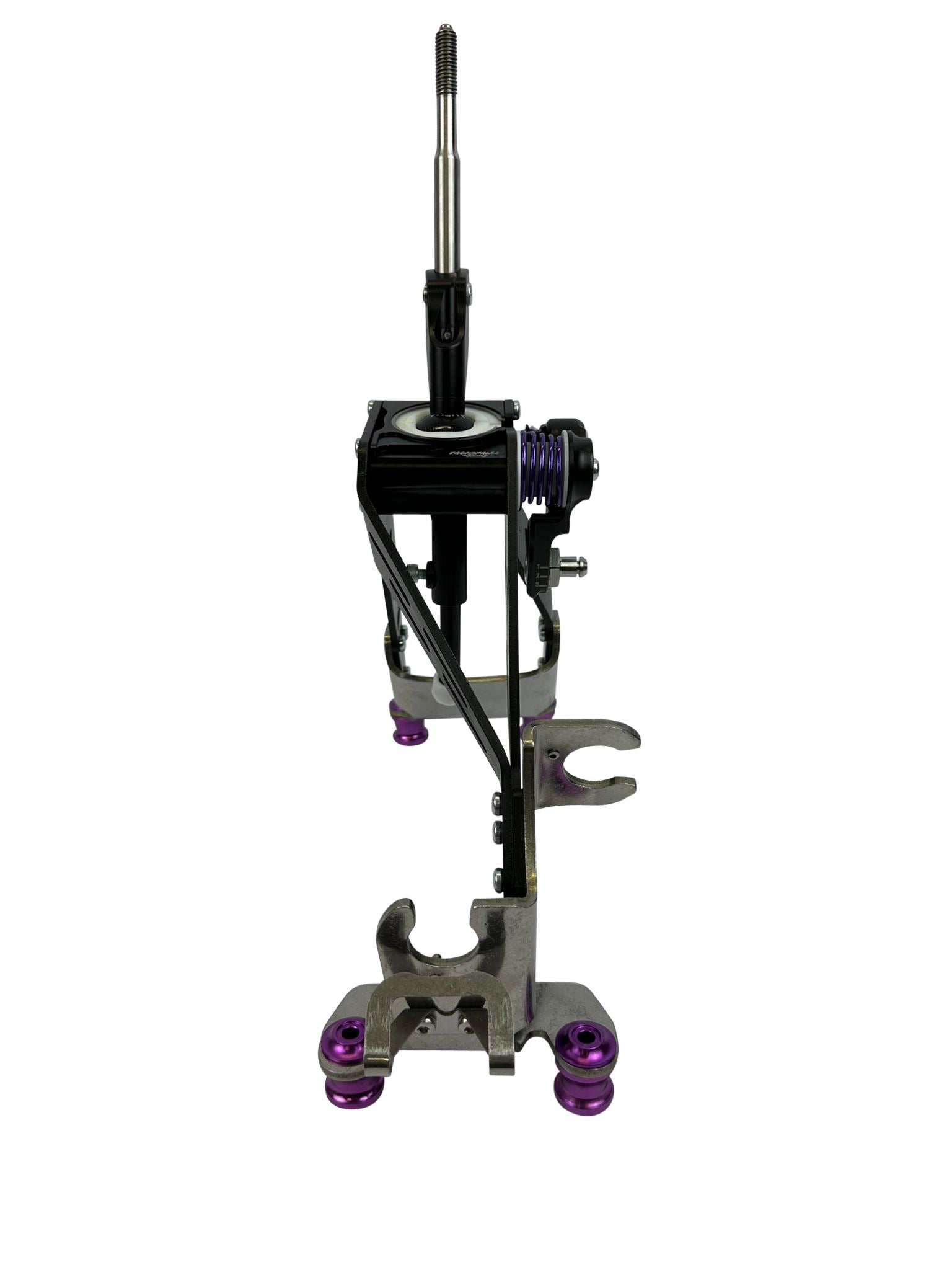 Fully adjustable JackSpania Racing race short shifter for Honda Civic Type R 10th gen FK8, shown with metal construction and adjustment features.