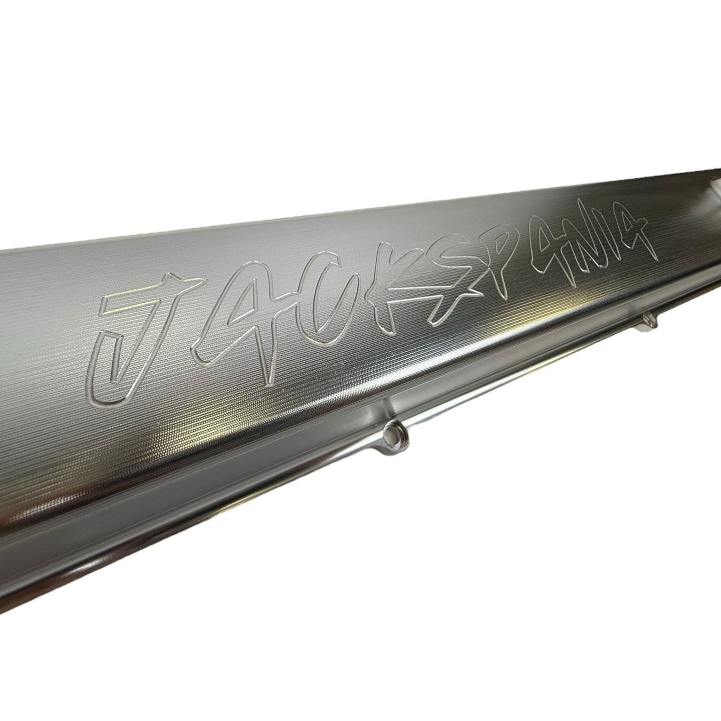 Toyota Supra 2JZGTE VVTI billet valve covers with anodized oil cap and bolts, engine parts by JackSpania Racing.