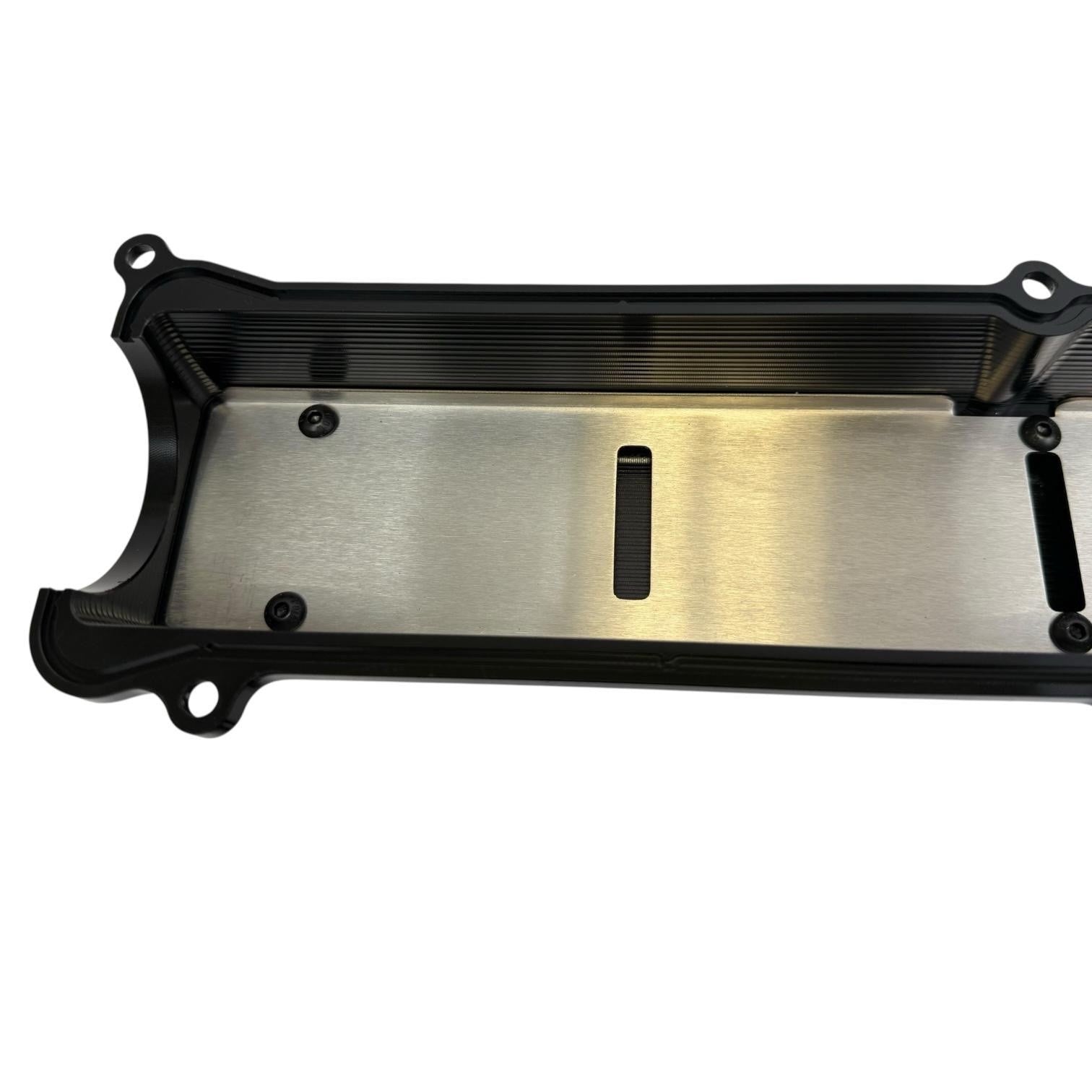 Toyota Supra 2JZGTE VVTI billet valve covers with anodized oil cap and bolts, compatible with 2JZ GTE engine, by JackSpania Racing