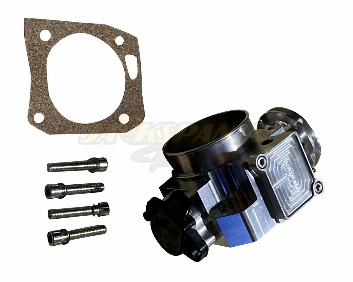 Jack Spania Racing K Series K20 K24 billet intake manifold throttle body with 70mm Type S TPS and IAC, engine parts for performance.