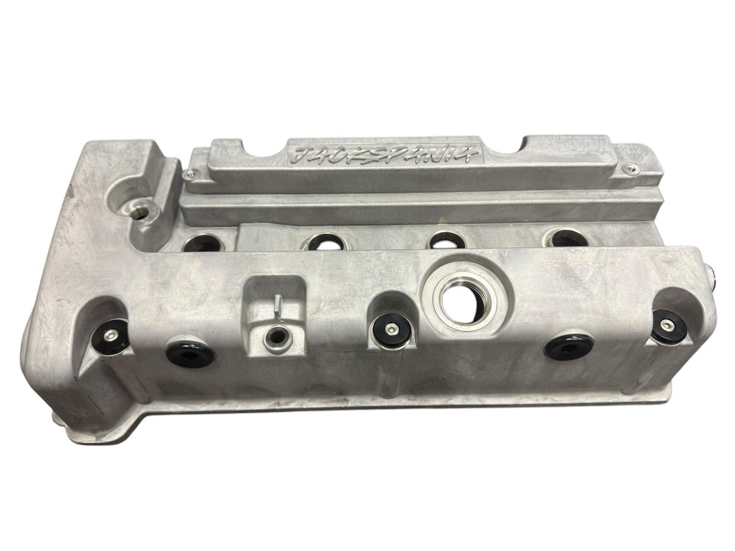Low profile engine valve cover washer bolt for Honda Acura K Series K20 K24 engines by JackSpania Racing, shown in close-up image.