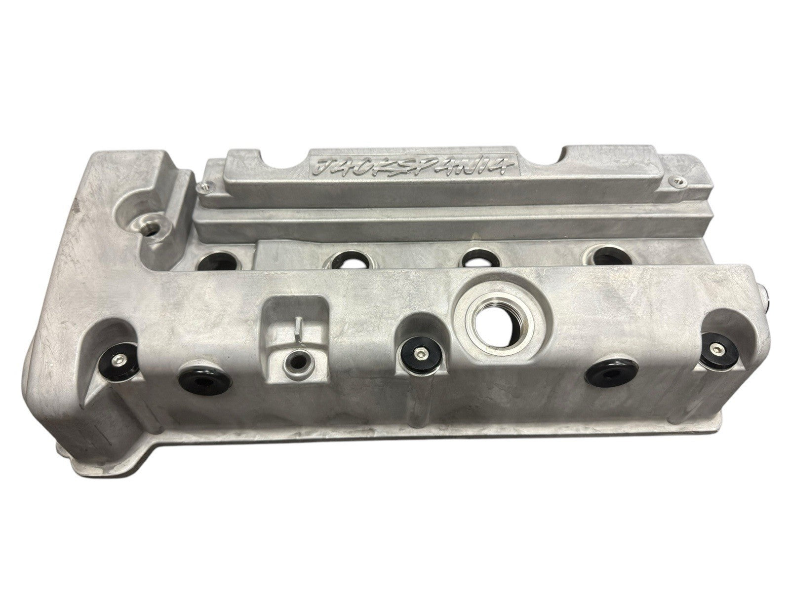 Low profile engine valve cover washer bolt for Honda Acura K Series K20 K24 engines by JackSpania Racing, shown in close-up image.