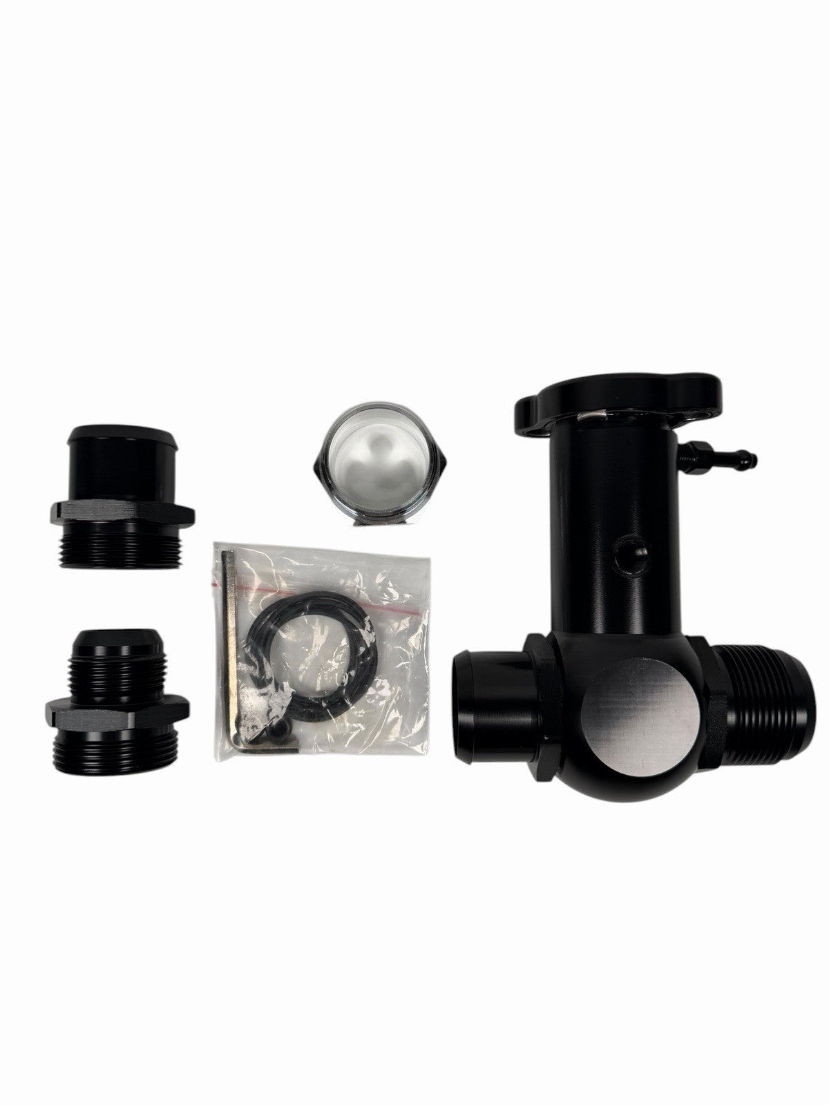 JackSpania Racing billet 1/8 NPT ports universal 16AN -20AN raised inline filler neck cap on CNC engine part