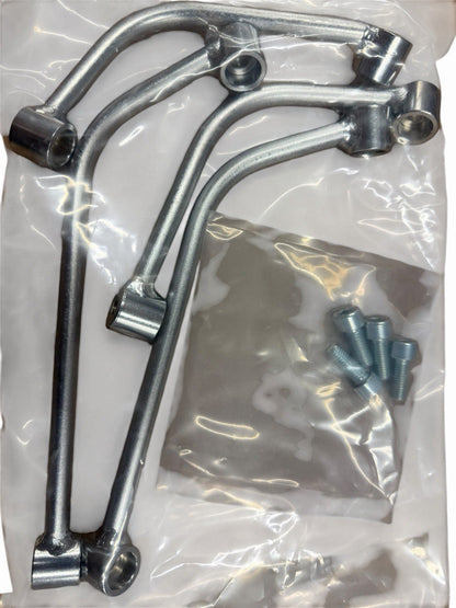 JackSpania Racing bolt-on intercooler mounting brackets kit for Honda Civic EG 1992-1995 engine parts, showing brackets and hardware.