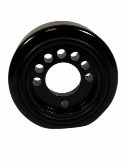 JackSpania Racing Honda Acura LS B20 oil supply line adapter plate for engine oil system conversion, shown on engine component.