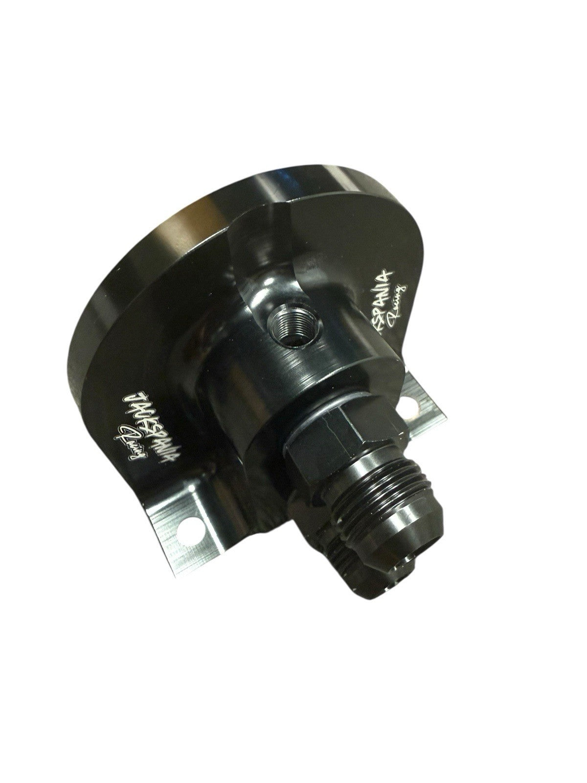 Billet Remote Oil Filter Relocation Mounting Bracket -10 AN Pressure Port 10AN