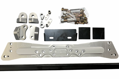 JackSpania Racing AWD rear differential brace for Honda Acura EK Civic Si Coupe Type R, transmission part for enhanced stability.
