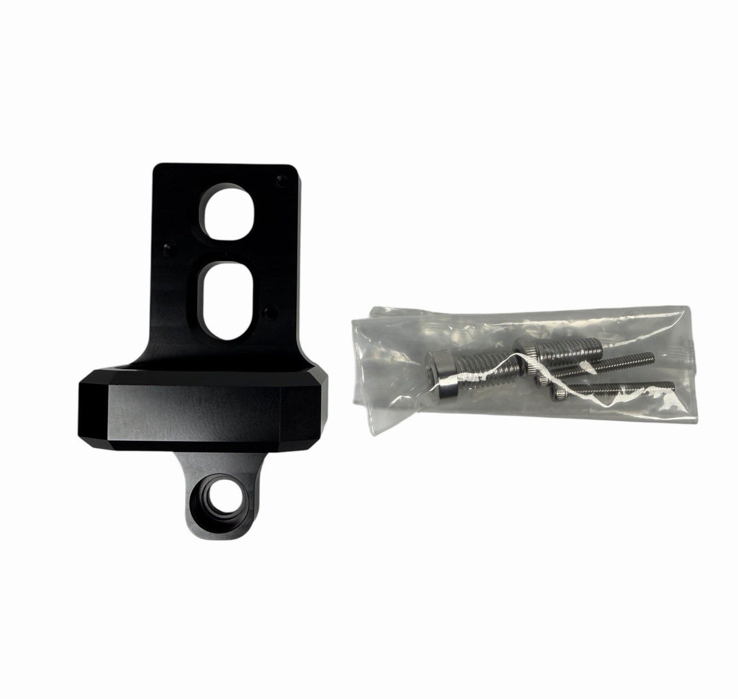 JackSpania Racing billet 4 port AEM boost controller solenoid valve mount bracket for Mac engine parts, sturdy metal construction