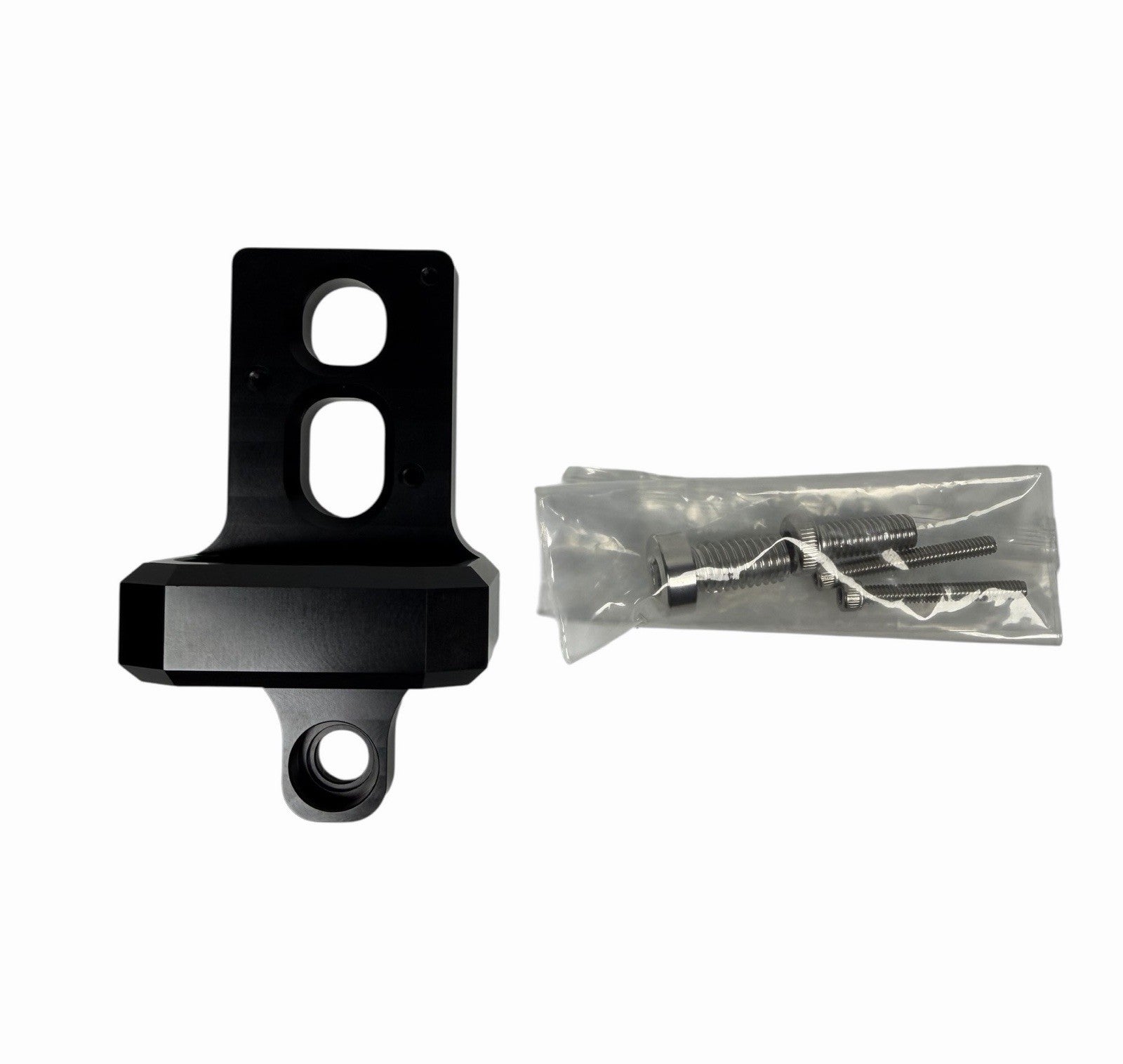 JackSpania Racing billet 4 port AEM boost controller solenoid valve mount bracket for Mac engine parts, sturdy metal construction