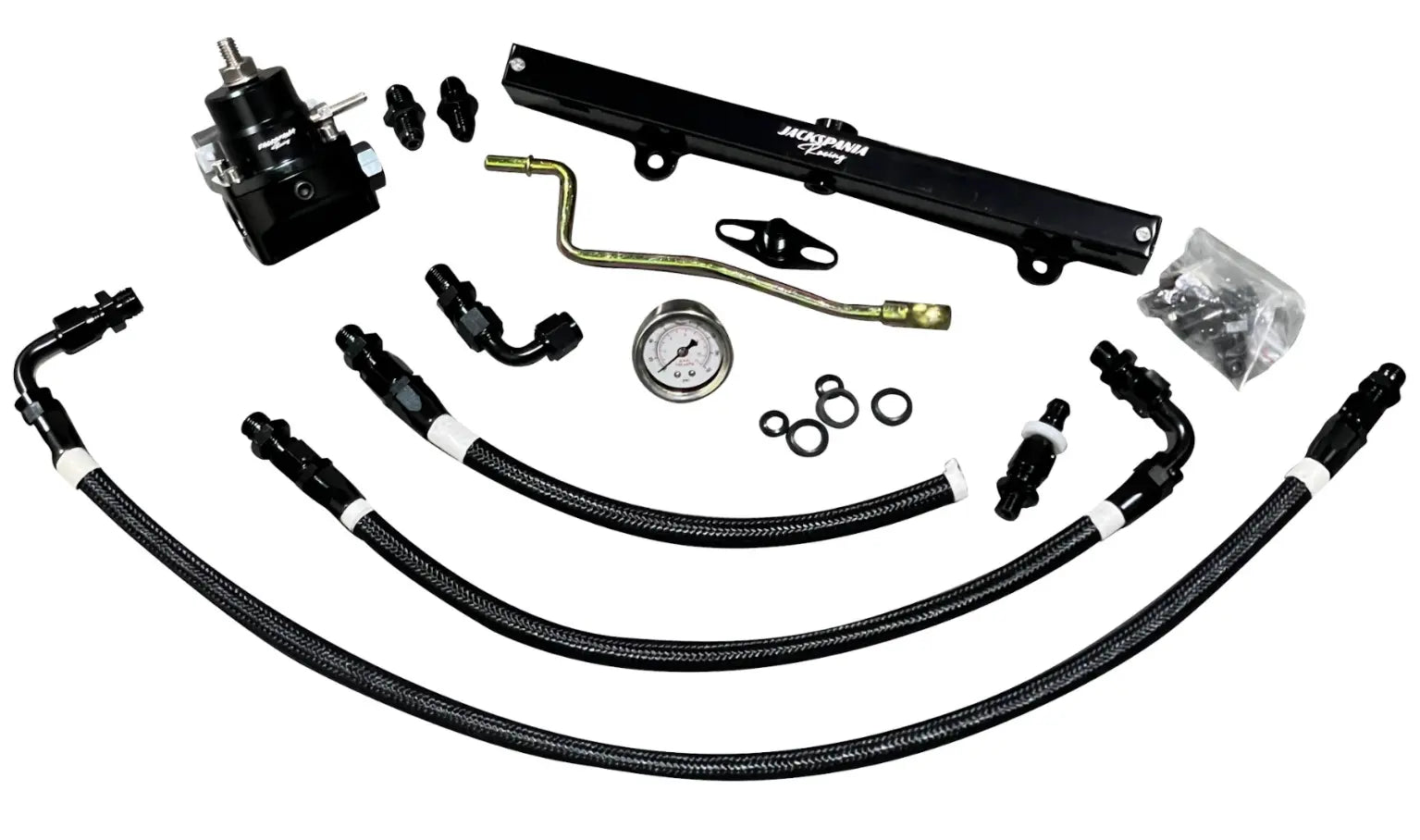 Jack Spania Racing K Series Budget Tucked K Swap Fuel Line System Kit for K20, K24 engines in DC2, EG, EK Civic, Integra