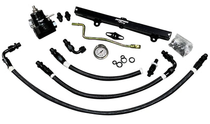 Jack Spania Racing K Series Budget Tucked K Swap Fuel Line System Kit for K20, K24 engines in DC2, EG, EK Civic, Integra