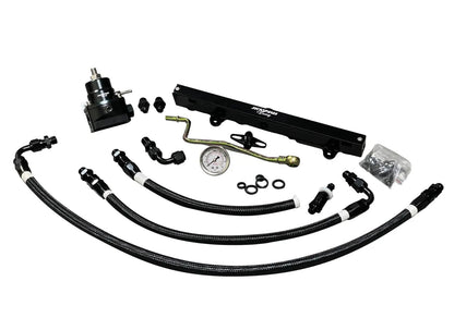 Jack Spania Racing K Series Budget Tucked K Swap Fuel Line System Kit for K20, K24 engines in Civic and Integra models.