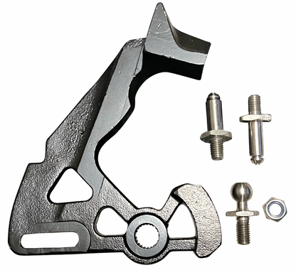 Short shifter for VW Audi Beetle MK5, Golf, Jetta, Octavia, and S3, by JackSpania Racing, showing the transmission part in detail.