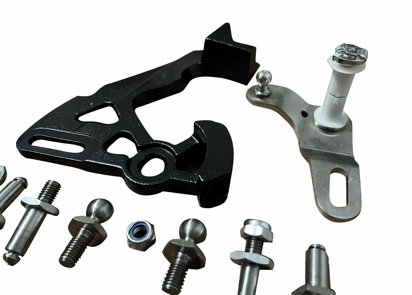 Short shifter for VW Audi MK4-MK7 Golf R Jetta GLI by JackSpania Racing, showing the sleek transmission part.