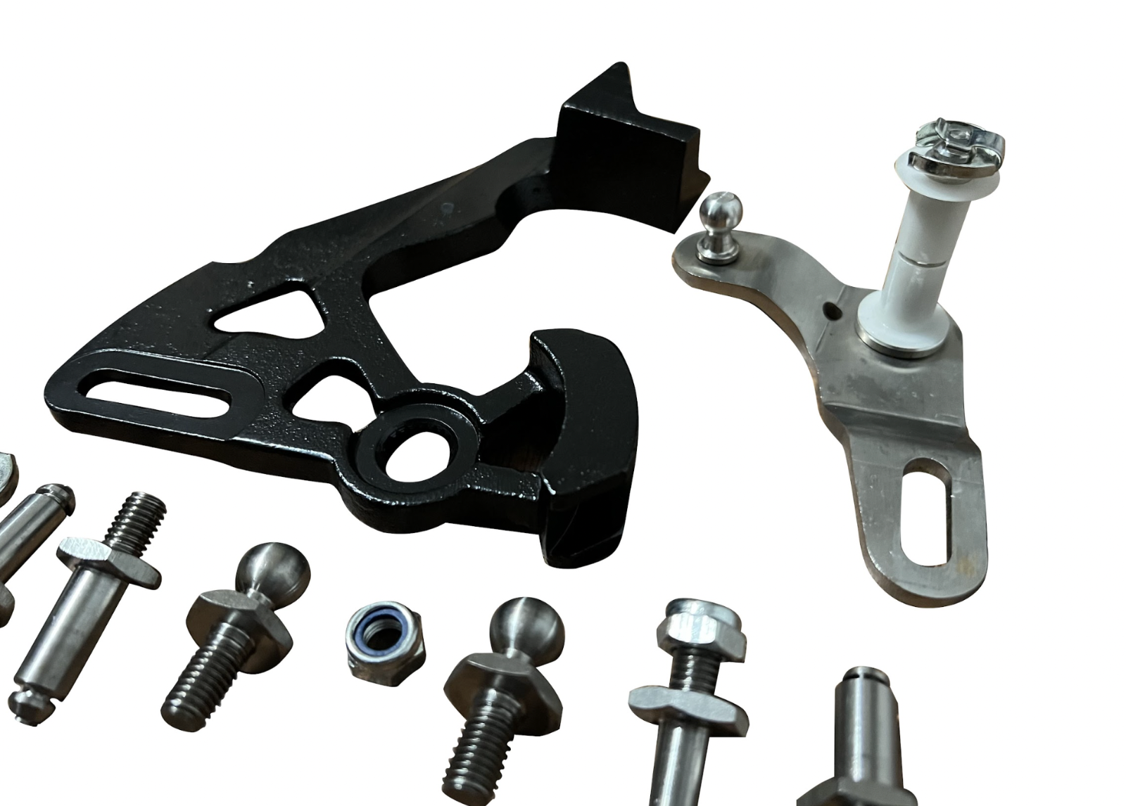 Short shifter for VW Audi MK4-MK7 Golf R Jetta GLI by JackSpania Racing, showing the sleek transmission part.
