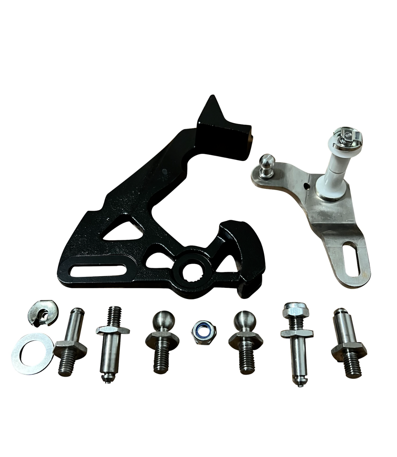 Short shifter for VW Audi MK4-MK7 Golf R Jetta GLI by JackSpania Racing, close-up of the transmission part.