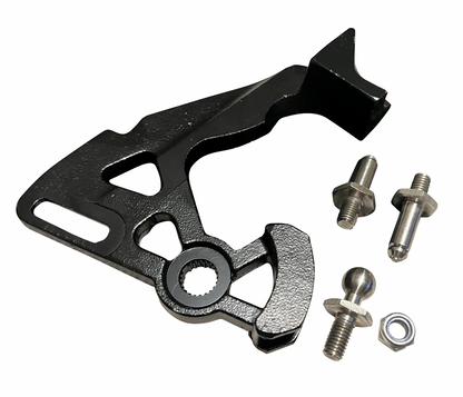 Short shifter for VW Audi MK4 MK5 MK6 MK7 Golf R Jetta GLI by JackSpania Racing, close-up of the transmission part.