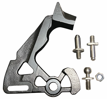 Short shifter for VW Audi MK4-MK7 Golf R Jetta GLI, JackSpania Racing transmission part, shown installed on a vehicle.