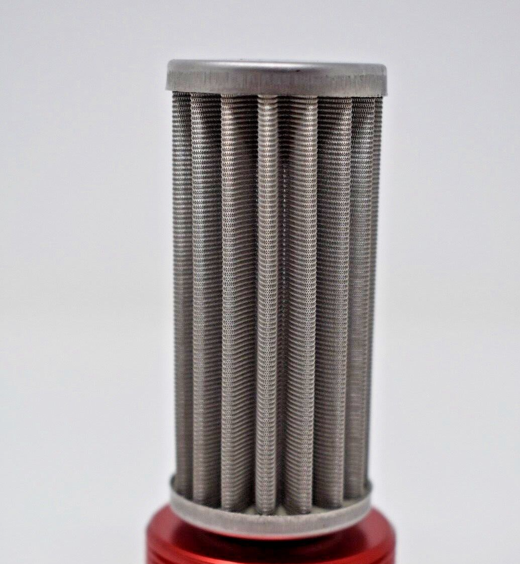 Universal Racing In-Line Fuel Filter 40 Micron For Addco Style 6AN 8AN 10AN 🇺🇸