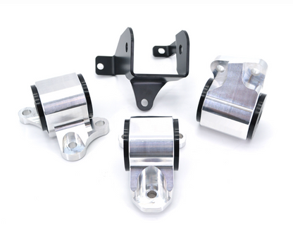JackSpania Racing B D Series 2 Bolt Billet Motor Mount Swap Kit for 96-00 Honda Civic EK with polyurethane engine mounts
