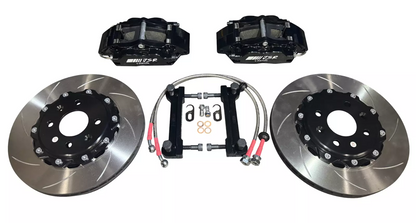 JackSpania Racing JSR Track Brake Kit with 9.5-inch drilled slotted rotor and caliper for 88-00 Honda Civic front drivetrain parts