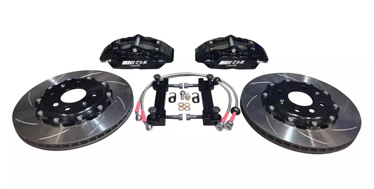 JackSpania Racing JSR Track Brake Kit with 9.5-inch drilled slotted rotor and caliper for Honda Civic 88-00 front drivetrain parts