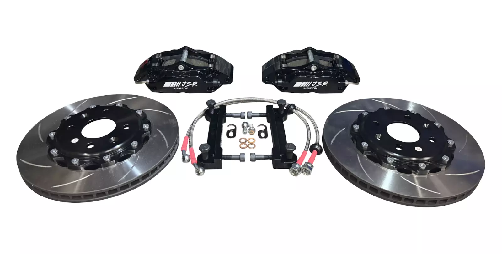 JackSpania Racing JSR Track Brake Kit with 9.5-inch drilled slotted rotor and caliper for Honda Civic 88-00 front drivetrain parts