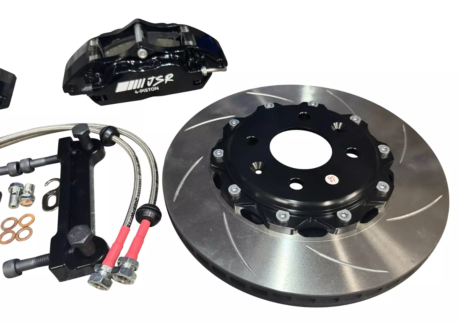 JackSpania Racing JSR track brake kit with drilled slotted rotor and caliper for 1988-2000 Honda Civic front spindle drivetrain parts