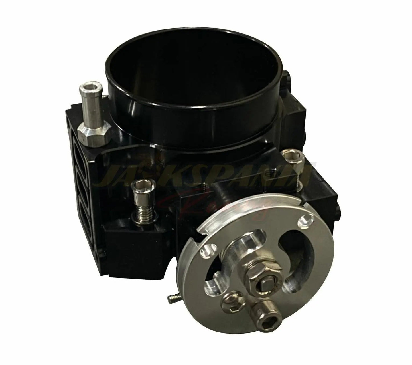 Jack Spania Racing K Series K20 K24 billet intake manifold with 70mm throttle body, Type S TPS, and IAC for engine performance