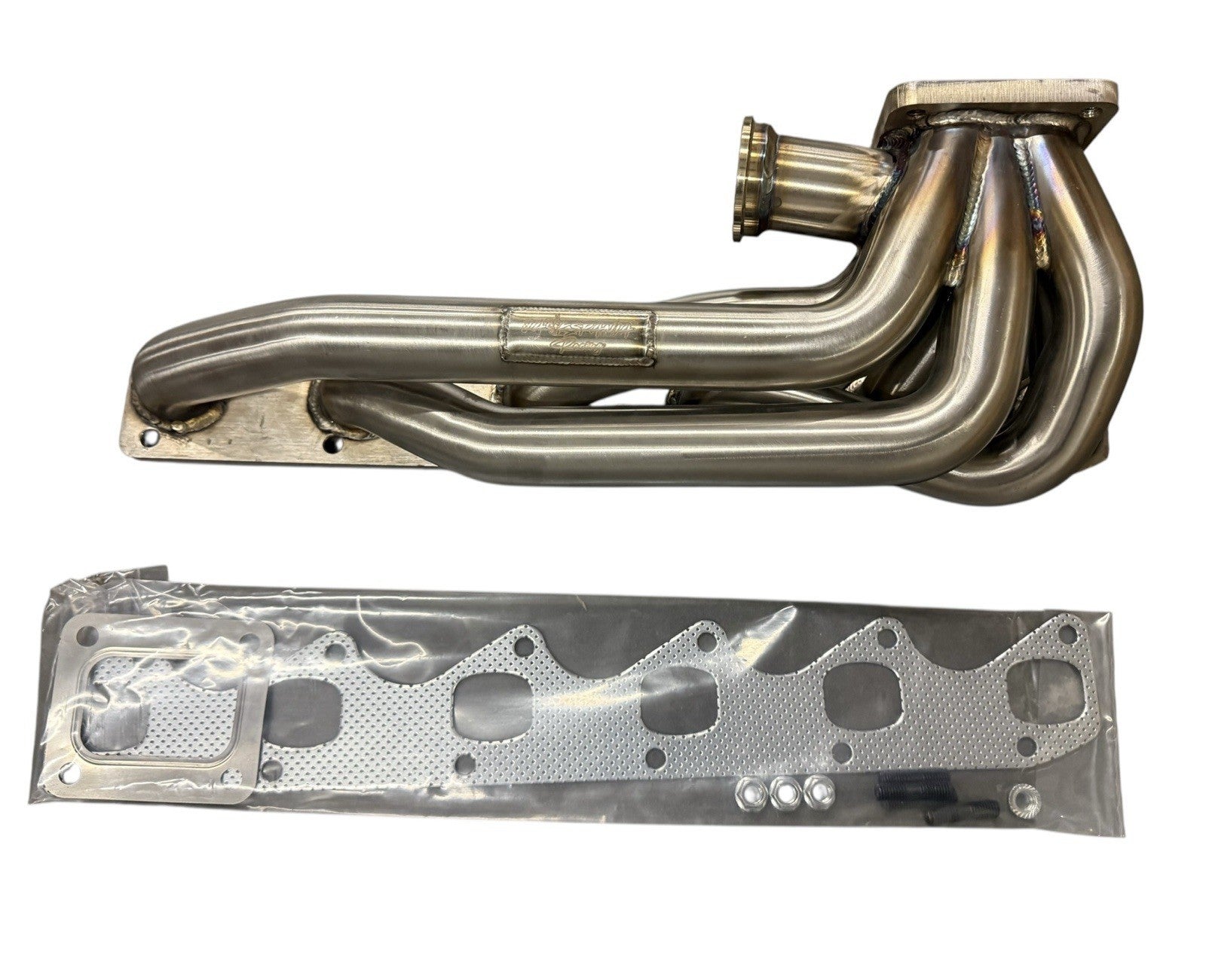 T4 Turbo Manifold 44mm Waste Gate For BMW M30 B34 B35 E30 E34 E28 E24 E9 SS304