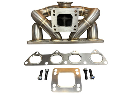 JackSpania Racing B Series T3 T4 44mm Wastegate Turbo Manifold for Honda Civic GSR B16 B18 B20, exhaust part with metal construction.