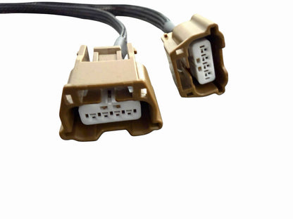 JackSpania Racing 12-inch O2 sensor extension harness for Nissan 370Z, Infiniti Q50, Q60, G37 VQ37 exhaust sensor upgrade.