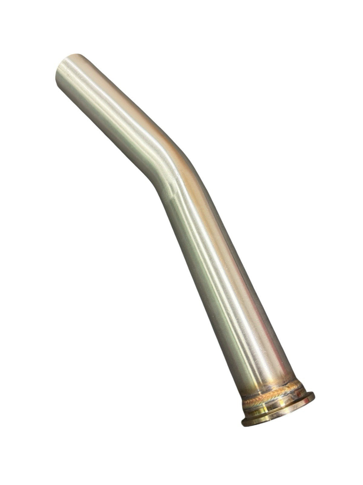 SS304 stainless steel 38mm wastegate dump tube for exhaust systems, compatible with TiAL fitment, by JackSpania Racing
