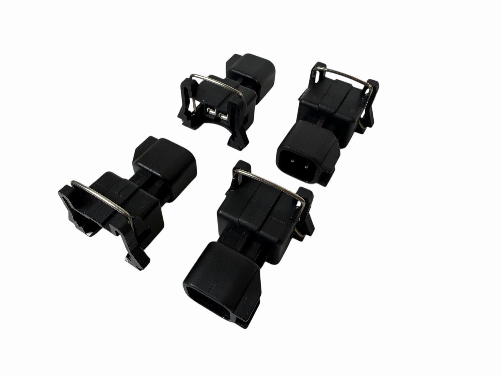 JackSpania Racing EV6 to EV1 fuel injector adapter harness with quick connector for LS1, LS2, LS3, LSX, and LT1 engines.